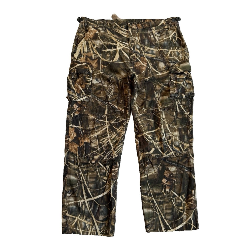 Game Winner Camo Tactical Pants Mens XL 42" x 30.5" Advantage Max 4 Cargo Pocket